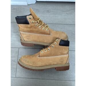 Timberland 6 inch premium boots wheat tan sz 7 men’s workwear Waterproof boots